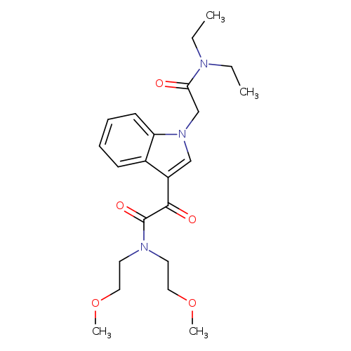 2-{1-[(diethylcarbamoyl)methyl]-1H-indol-3-yl}-N,N-bis(2-methoxyethyl)-2-oxoacetamide