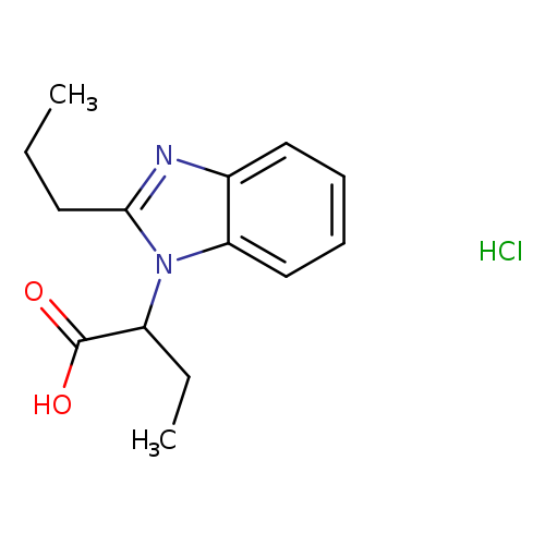 2-(2-Propyl-1h-benzimidazol-1-yl)butanoic acid hydrochloride