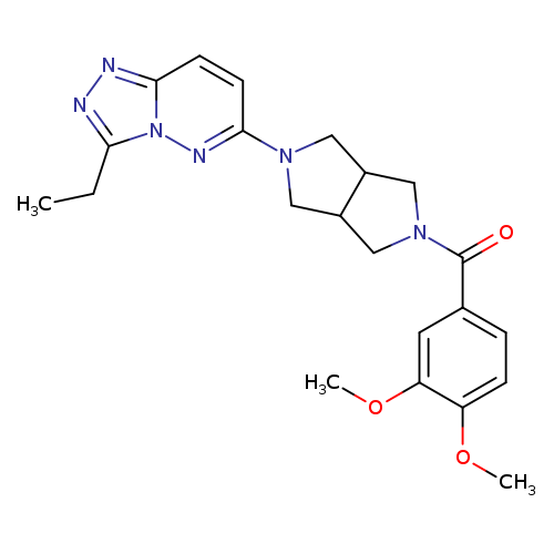 2-(3,4-dimethoxybenzoyl)-5-{3-ethyl-[1,2,4]triazolo[4,3-b]pyridazin-6-yl}-octahydropyrrolo[3,4-c]pyrrole