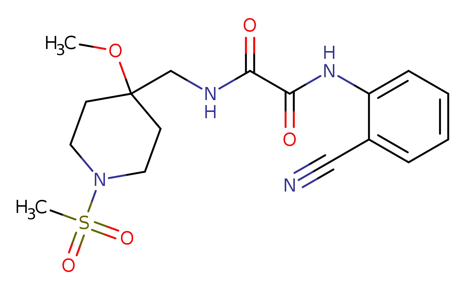 N'-(2-cyanophenyl)-N-[(1-methanesulfonyl-4-methoxypiperidin-4-yl)methyl]ethanediamide