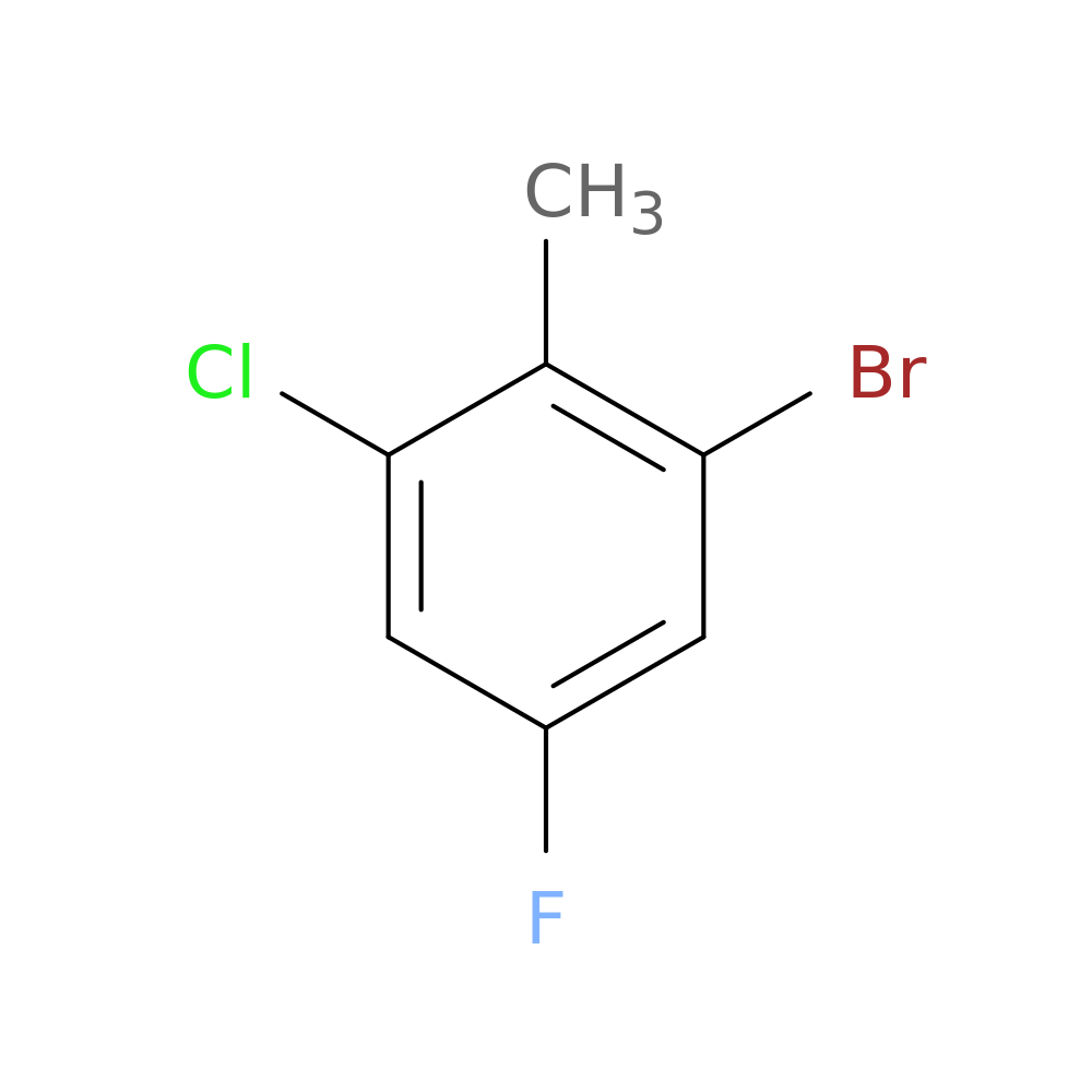 1-Bromo-3-chloro-5-fluoro-2-methylbenzene