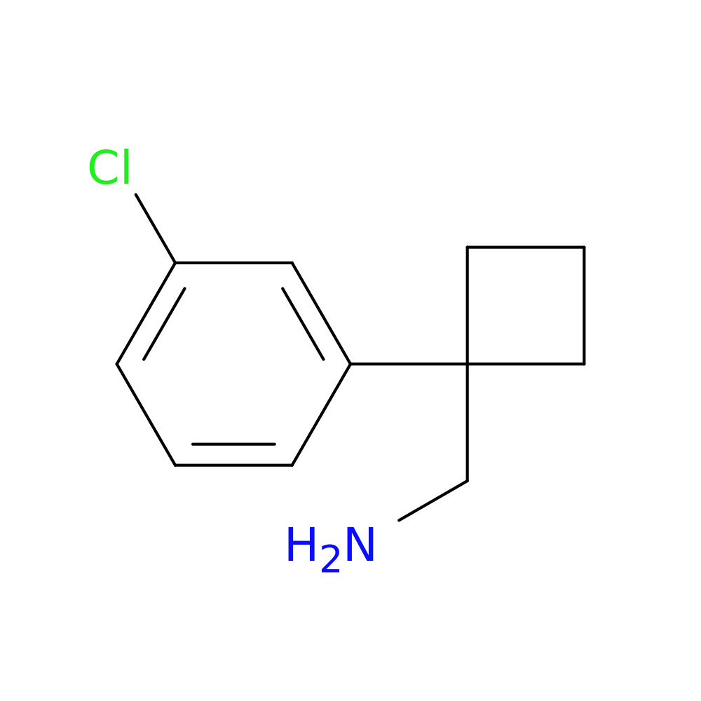 (1-(3-Chlorophenyl)cyclobutyl)methanamine