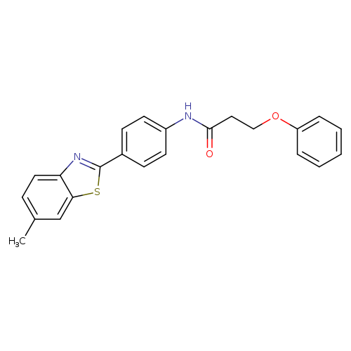 N-[4-(6-methyl-1,3-benzothiazol-2-yl)phenyl]-3-phenoxypropanamide