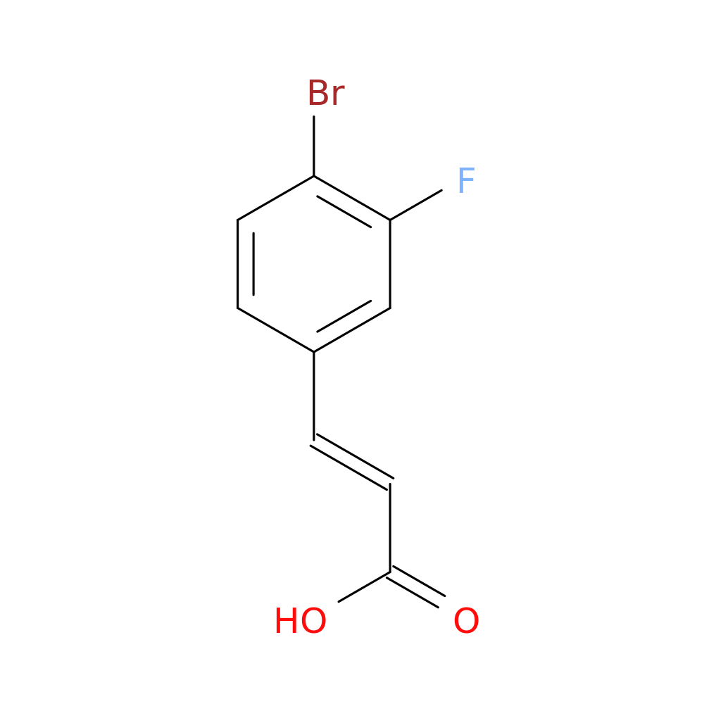 4-Bromo-3-fluorocinnamic acid
