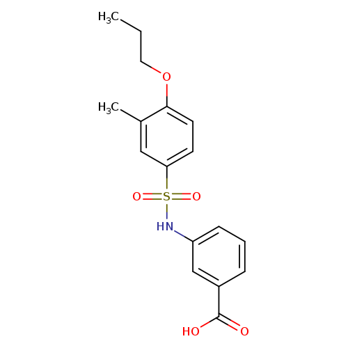 3-(3-methyl-4-propoxybenzenesulfonamido)benzoic acid