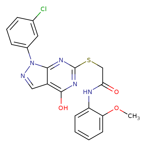 2-{[1-(3-chlorophenyl)-4-hydroxy-1H-pyrazolo[3,4-d]pyrimidin-6-yl]sulfanyl}-N-(2-methoxyphenyl)acetamide