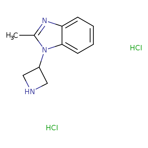 "1-(azetidin-3-yl)-2-methyl-1H-1,3-benzodiazole dihydrochloride"