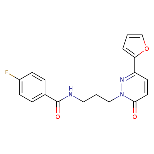 4-fluoro-N-{3-[3-(furan-2-yl)-6-oxo-1,6-dihydropyridazin-1-yl]propyl}benzamide