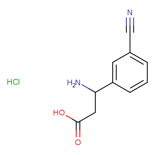 Benzenepropanoic acid, β-amino-3-cyano-, hydrochloride (1:1)