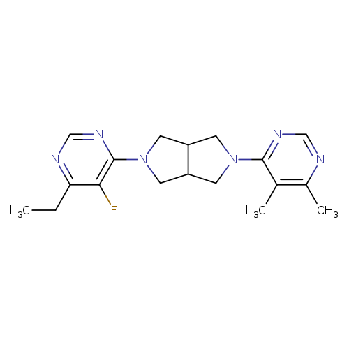 4-[5-(6-ethyl-5-fluoropyrimidin-4-yl)-octahydropyrrolo[3,4-c]pyrrol-2-yl]-5,6-dimethylpyrimidine
