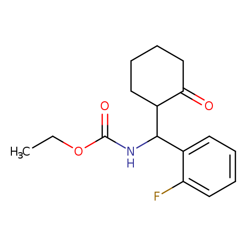ethyl N-[(2-fluorophenyl)(2-oxocyclohexyl)methyl]carbamate