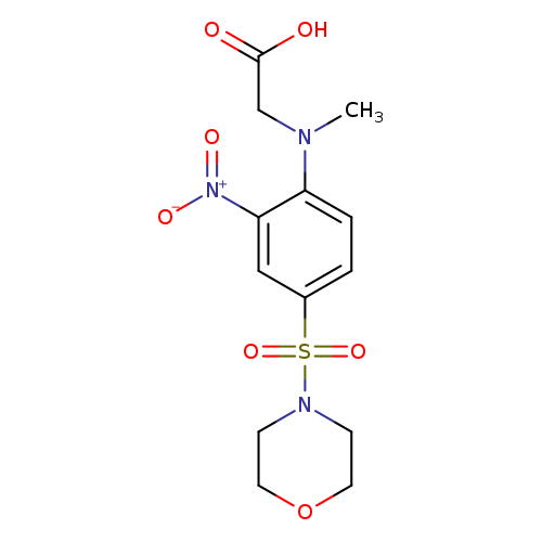 2-{methyl[4-(morpholine-4-sulfonyl)-2-nitrophenyl]amino}acetic acid