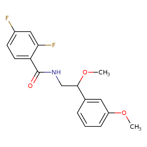 2,4-difluoro-N-[2-methoxy-2-(3-methoxyphenyl)ethyl]benzamide