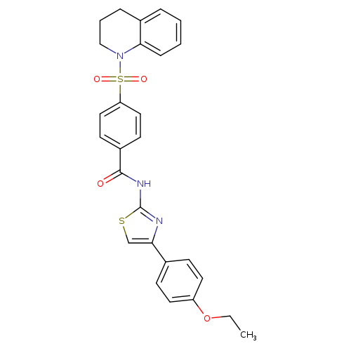 N-[4-(4-ethoxyphenyl)-1,3-thiazol-2-yl]-4-(1,2,3,4-tetrahydroquinoline-1-sulfonyl)benzamide