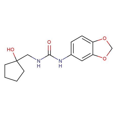 3-(2H-1,3-benzodioxol-5-yl)-1-[(1-hydroxycyclopentyl)methyl]urea