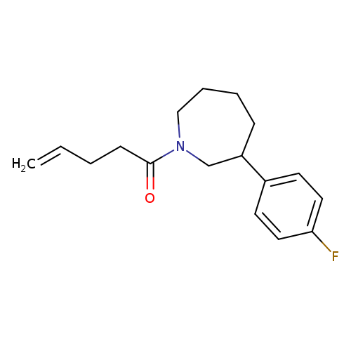 1-[3-(4-fluorophenyl)azepan-1-yl]pent-4-en-1-one