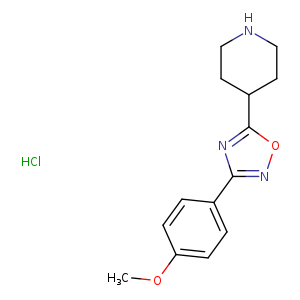 4-[3-(4-methoxyphenyl)-1,2,4-oxadiazol-5-yl]piperidine hydrochloride