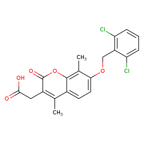2-[7-[(2,6-Dichlorophenyl)methoxy]-4,8-dimethyl-2-oxochromen-3-yl]acetic acid