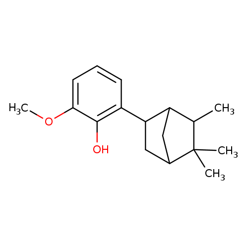 phenol, 2-methoxy-6-(5,5,6-trimethylbicyclo(2.2.1)hept-2-yl)-