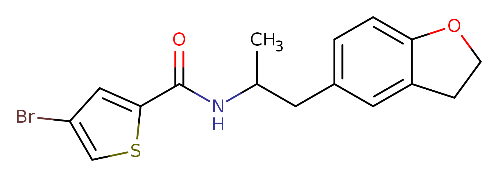 4-bromo-N-[1-(2,3-dihydro-1-benzofuran-5-yl)propan-2-yl]thiophene-2-carboxamide