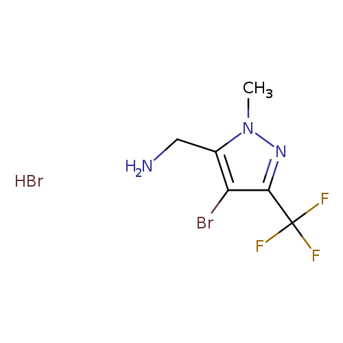 [4-bromo-1-methyl-3-(trifluoromethyl)-1H-pyrazol-5-yl]methanamine hydrobromide