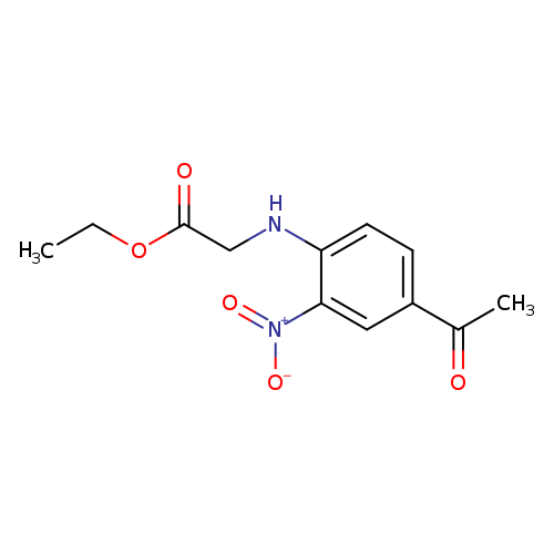 Ethyl n-(4-acetyl-2-nitrophenyl)glycinate