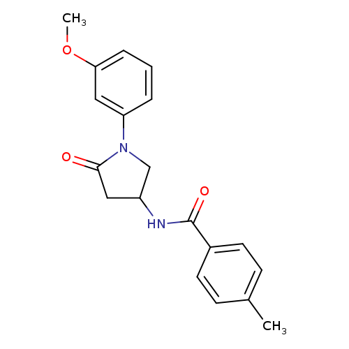 N-[1-(3-methoxyphenyl)-5-oxopyrrolidin-3-yl]-4-methylbenzamide