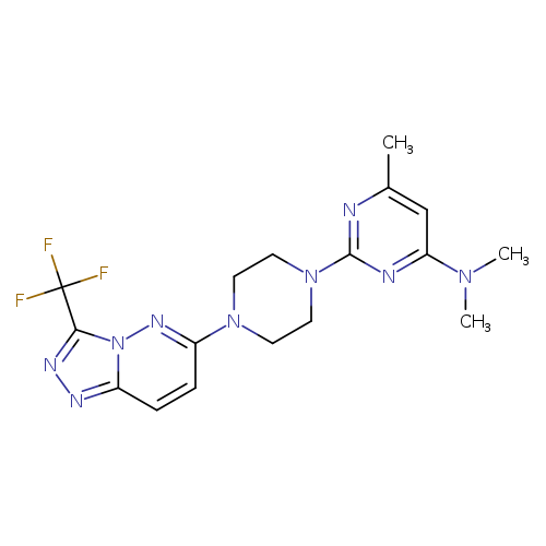 N,N,6-trimethyl-2-{4-[3-(trifluoromethyl)-[1,2,4]triazolo[4,3-b]pyridazin-6-yl]piperazin-1-yl}pyrimidin-4-amine