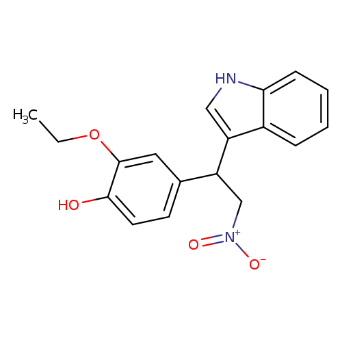 2-ethoxy-4-[1-(1H-indol-3-yl)-2-nitroethyl]phenol