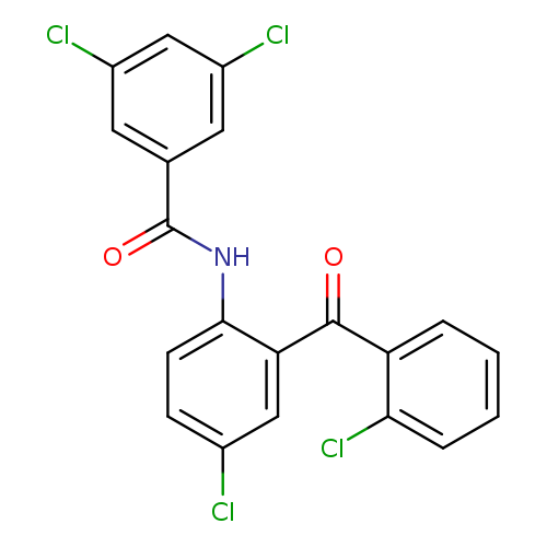 3,5-dichloro-N-[4-chloro-2-(2-chlorobenzoyl)phenyl]benzamide