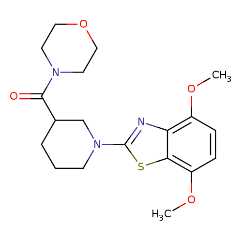 4,7-dimethoxy-2-[3-(morpholine-4-carbonyl)piperidin-1-yl]-1,3-benzothiazole