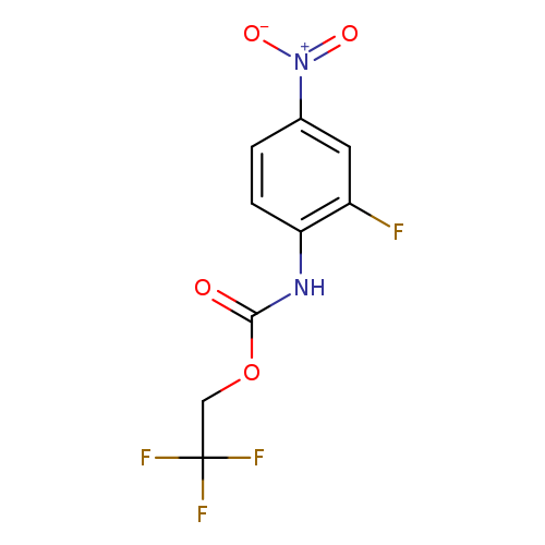 2,2,2-trifluoroethyl N-(2-fluoro-4-nitrophenyl)carbamate