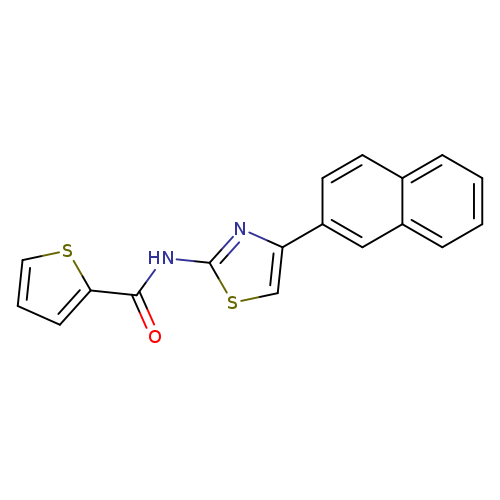 N-[4-(naphthalen-2-yl)-1,3-thiazol-2-yl]thiophene-2-carboxamide