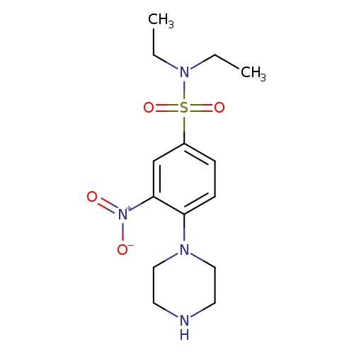 N,N-DIETHYL-3-NITRO-4-PIPERAZIN-1-YLBENZENESULFONAMIDE