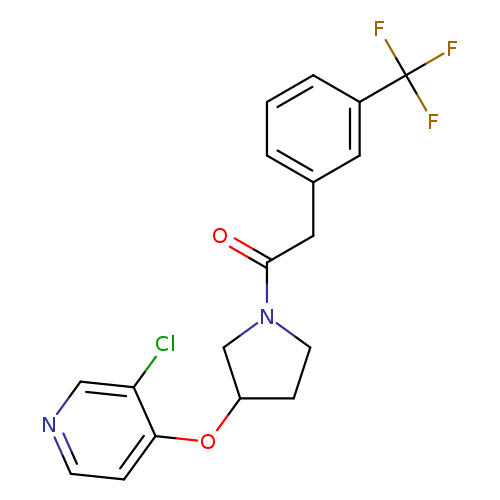 1-{3-[(3-chloropyridin-4-yl)oxy]pyrrolidin-1-yl}-2-[3-(trifluoromethyl)phenyl]ethan-1-one