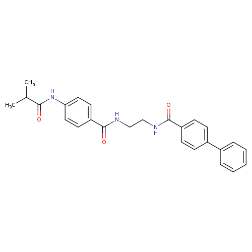 N-[2-({[1,1'-biphenyl]-4-yl}formamido)ethyl]-4-(2-methylpropanamido)benzamide
