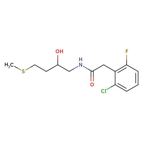 2-(2-chloro-6-fluorophenyl)-N-[2-hydroxy-4-(methylsulfanyl)butyl]acetamide