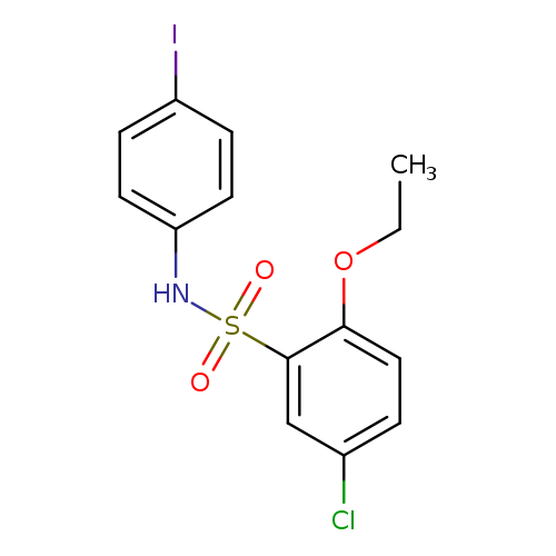 5-chloro-2-ethoxy-N-(4-iodophenyl)benzene-1-sulfonamide