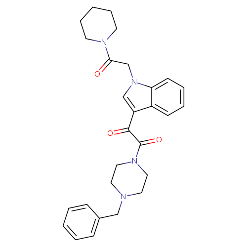 1-(4-benzylpiperazin-1-yl)-2-{1-[2-oxo-2-(piperidin-1-yl)ethyl]-1H-indol-3-yl}ethane-1,2-dione