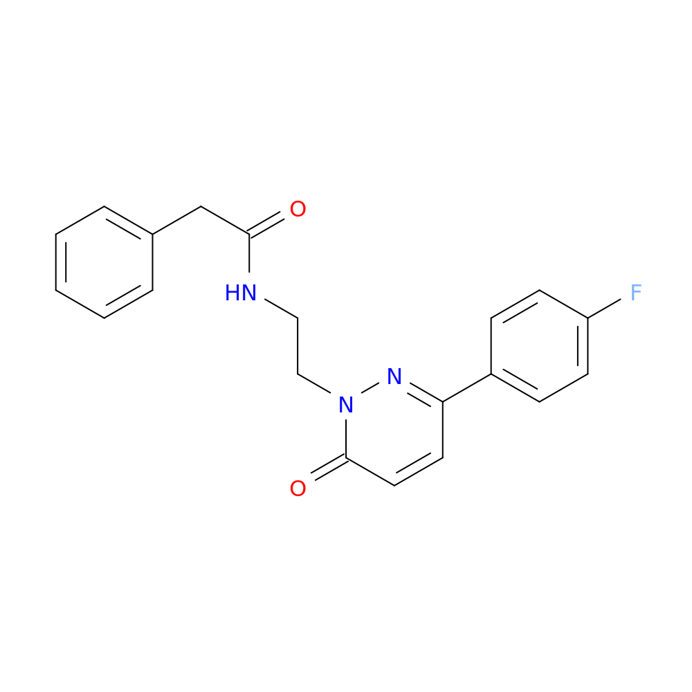 N-{2-[3-(4-fluorophenyl)-6-oxo-1,6-dihydropyridazin-1-yl]ethyl}-2-phenylacetamide