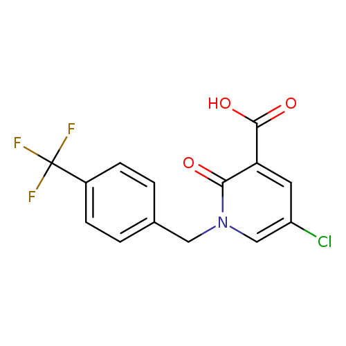 5-Chloro-2-oxo-1-(4-(trifluoromethyl)benzyl)-1,2-dihydropyridine-3-carboxylic acid