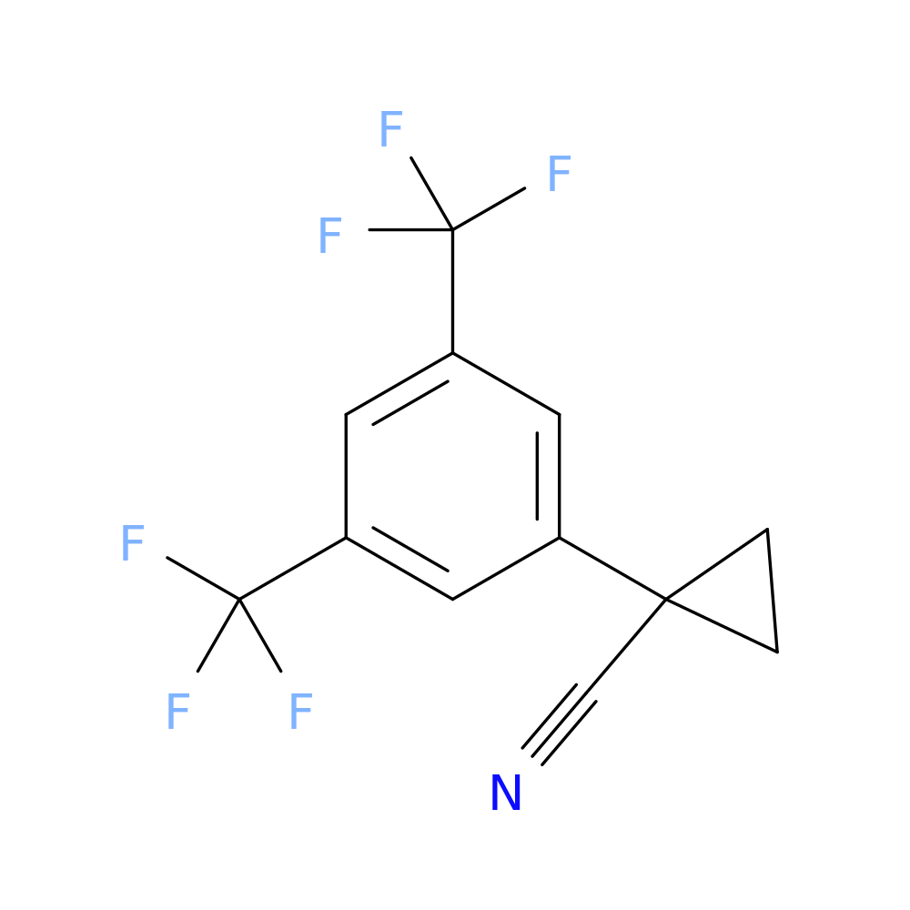 1-[3,5-bis(trifluoromethyl)phenyl]cyclopropane-1-carbonitrile