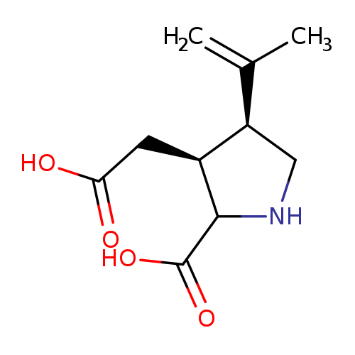 3-Pyrrolidineacetic acid, 2-carboxy-4-(1-methylethenyl)-, (2S,3S,4S)-