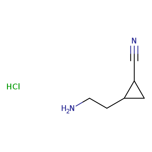 2-(2-aminoethyl)cyclopropane-1-carbonitrilehydrochloride