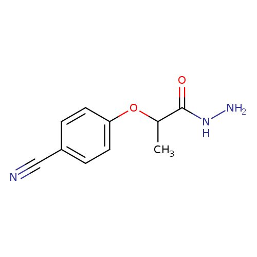2-(4-cyanophenoxy)propanehydrazide