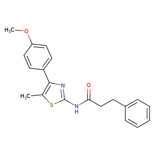 N-[4-(4-methoxyphenyl)-5-methyl-1,3-thiazol-2-yl]-3-phenylpropanamide