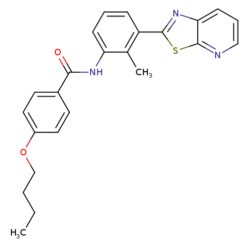 4-butoxy-N-(2-methyl-3-{[1,3]thiazolo[5,4-b]pyridin-2-yl}phenyl)benzamide