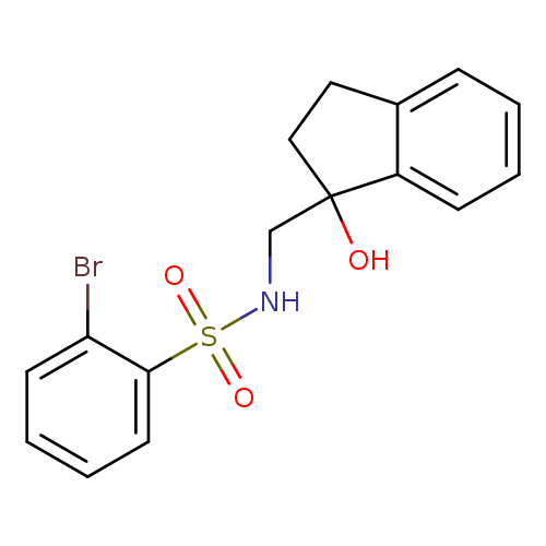 2-bromo-N-[(1-hydroxy-2,3-dihydro-1H-inden-1-yl)methyl]benzene-1-sulfonamide