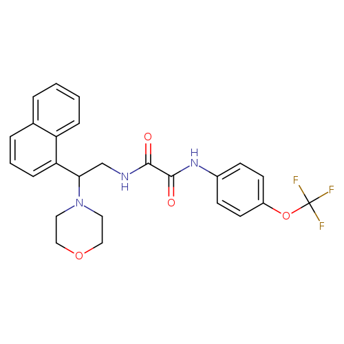 N-[2-(morpholin-4-yl)-2-(naphthalen-1-yl)ethyl]-N'-[4-(trifluoromethoxy)phenyl]ethanediamide