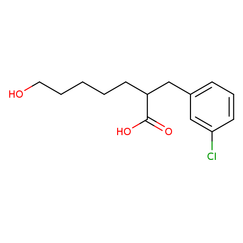 2-[(3-chlorophenyl)methyl]-7-hydroxyheptanoicacid
